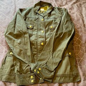 J Crew Factory dark green jacket size large